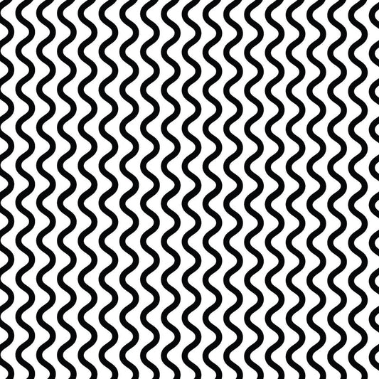 Waves Black UV Printed Acrylic Sheet