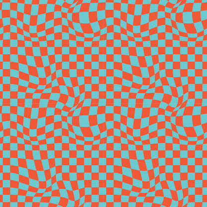 Wavy Checks 2 UV Printed Acrylic Sheet