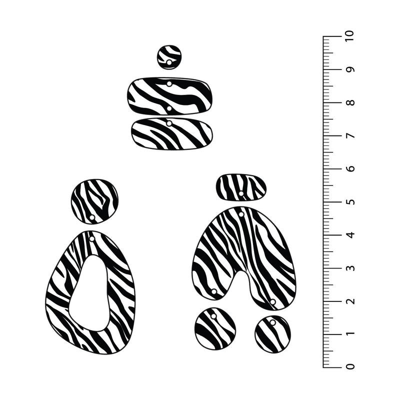 Zebra Black UV Printed Acrylic Sheet