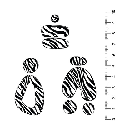 Zebra Black UV Printed Acrylic Sheet