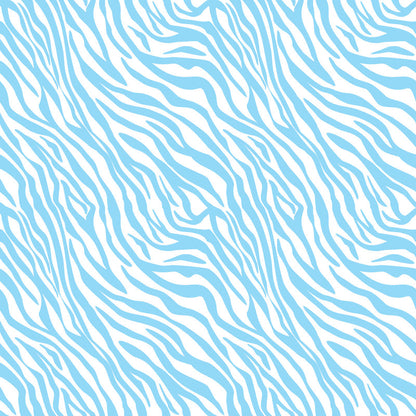 Zebra Blue UV Printed Acrylic Sheet