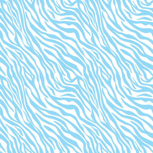 Zebra Blue UV Printed Acrylic Sheet