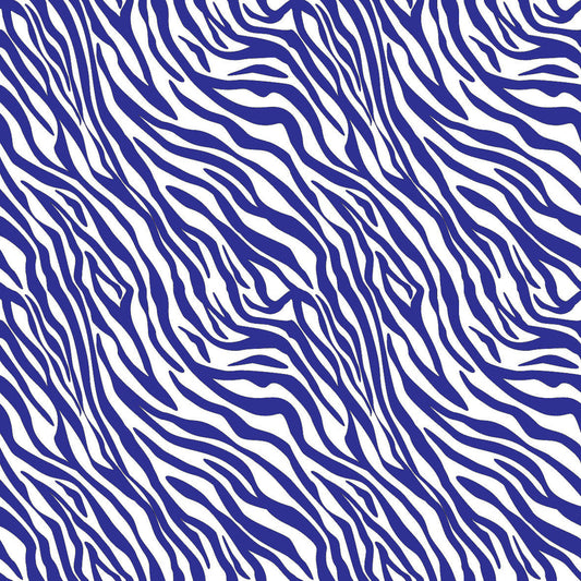Zebra Dark Blue UV Printed Acrylic Sheet