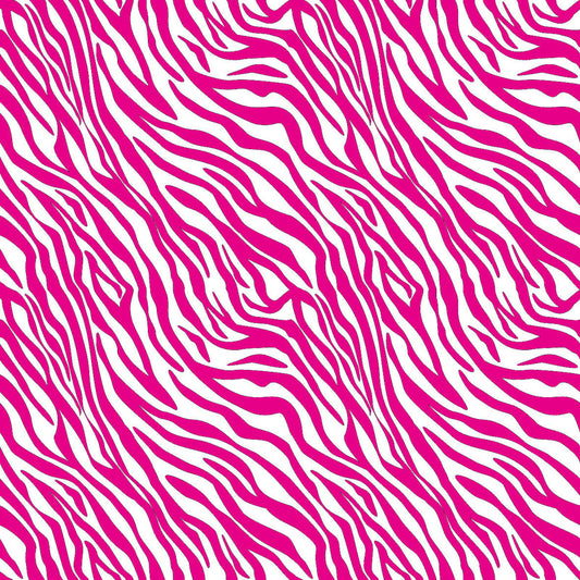 Zebra Bright Pink UV Printed Acrylic Sheet