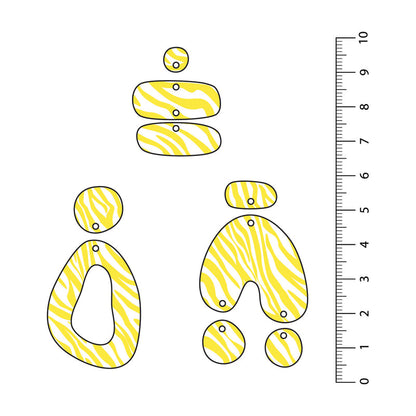 Zebra Yellow UV Printed Acrylic Sheet